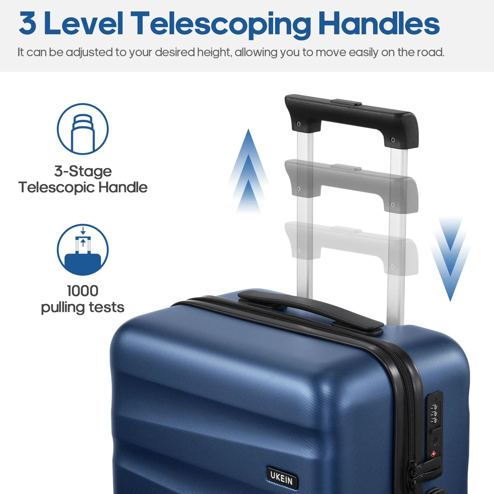 Luggage Sets 3 Piece, Carry-on Luggage 20 Inch with Spinner Wheels Hardside Suitcase Set with TSA Lock,Durable Carry On Suitcase With Travel Backpack for Men Women