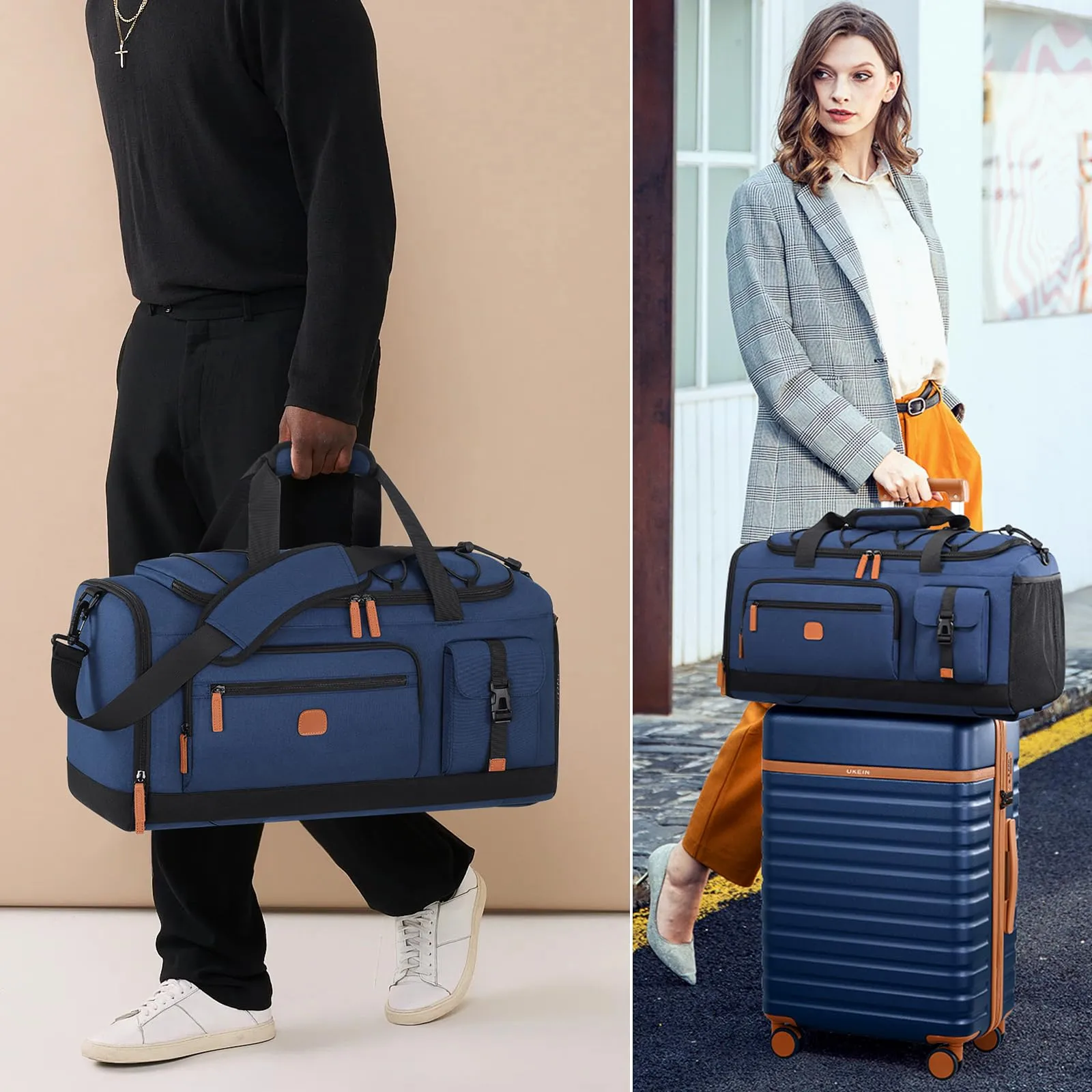 Luggage Sets 3 Piece, Carry-on Luggage 20 Inch with Spinner Wheels Hardside Suitcase Set with TSA Lock,Durable Carry On Suitcase With Travel Backpack for Men Women