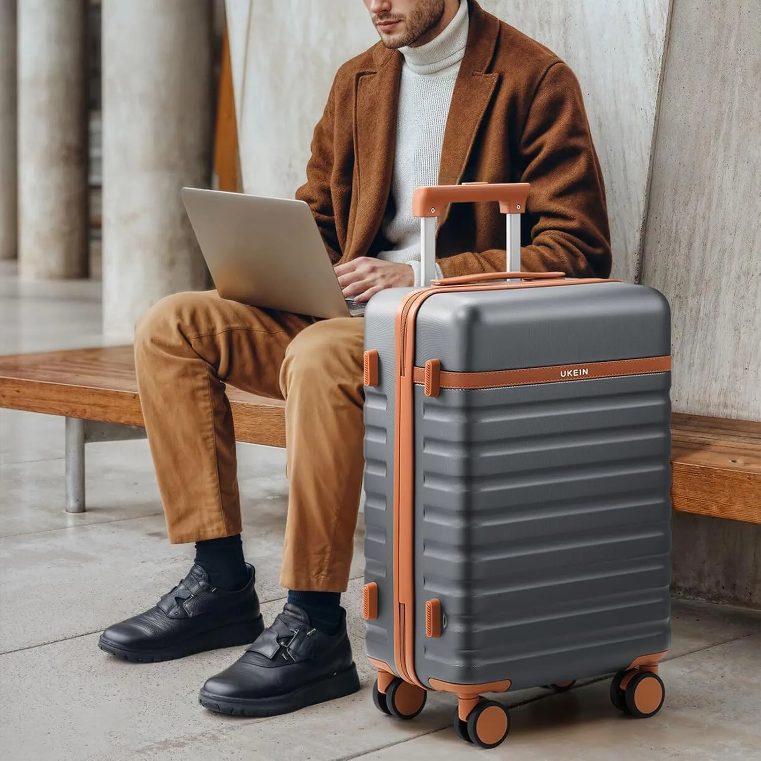 Luggage Sets 3 Piece, PC Hardside Carry on Suitcase with Spinner Wheel TSA Lock, Suitcase Set for Women Men