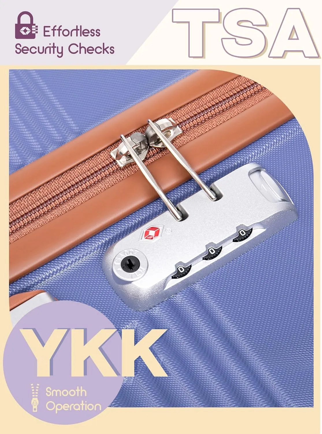 Luggage Sets 5 Piece, Suitcases with Wheels, Hardshell Suitcase Set, ABS Carry on Luggage Set with TSA Lock, Travel Luggage