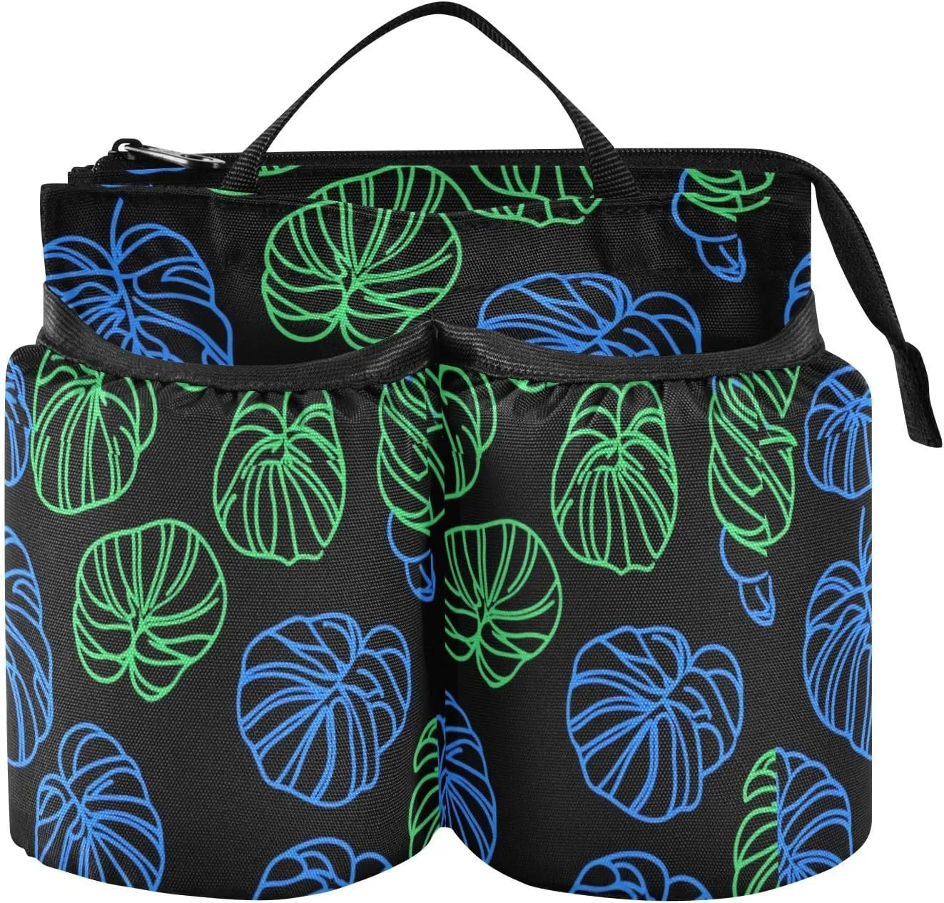 Luggage Travel Cup Holder Convenient Plant Green Monstera Fashion Caddy Drink Holder Travel Gifts for World Travelers para