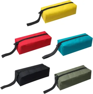 Lurrose 5pcs Tool Pouch Multi Purpose Oxford Cloth Storage Bags for Organizing Gadgets Stationery and Small Items