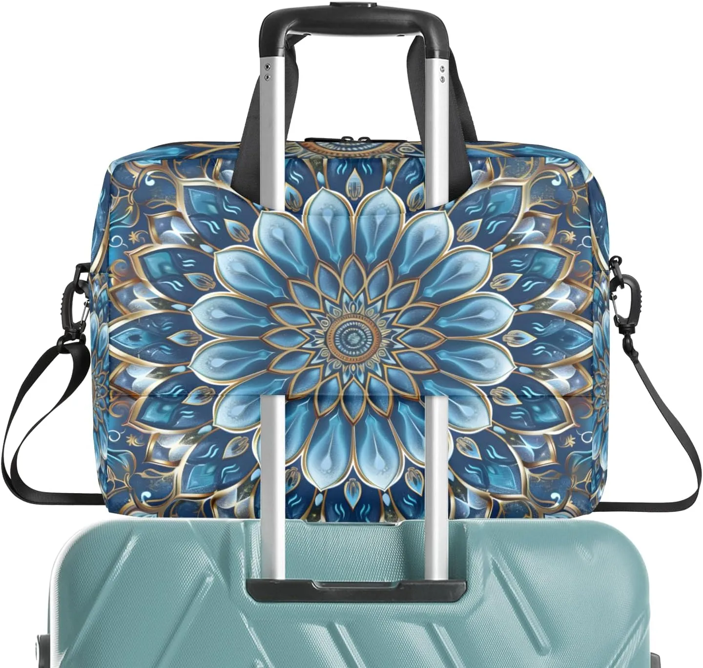 Mandala Laptop Sleeve Case 14 15 15.6 inch, Mandala Laptop Briefcase Shoulder Bag Waterproof Travel Computer Cover Carrying Bags
