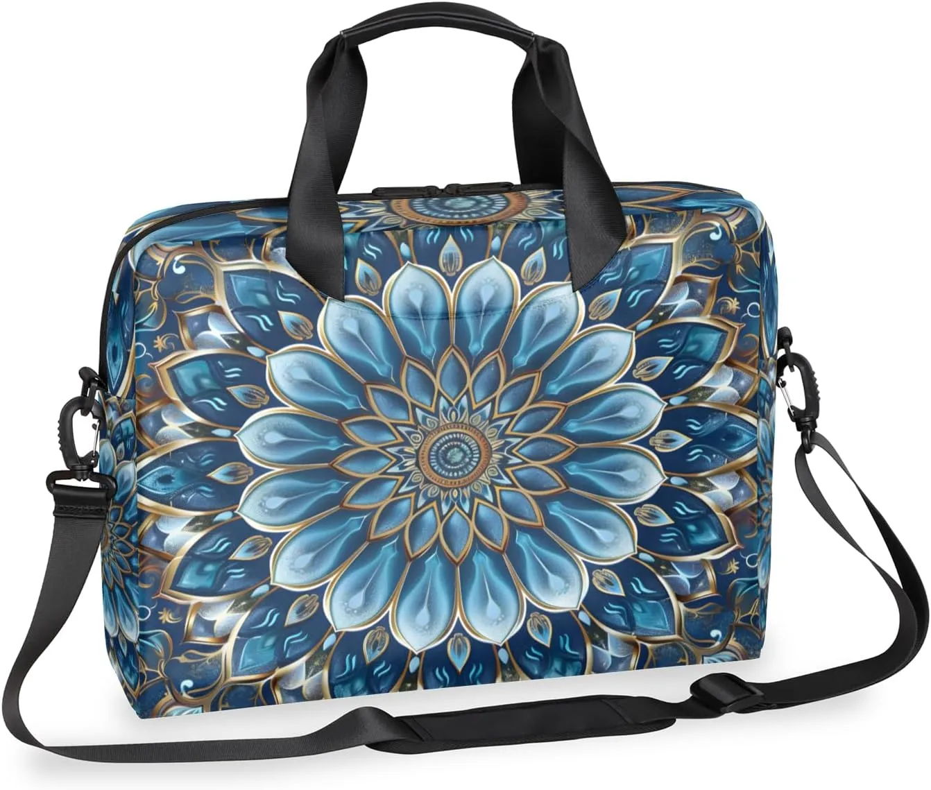 Mandala Laptop Sleeve Case 14 15 15.6 inch, Mandala Laptop Briefcase Shoulder Bag Waterproof Travel Computer Cover Carrying Bags