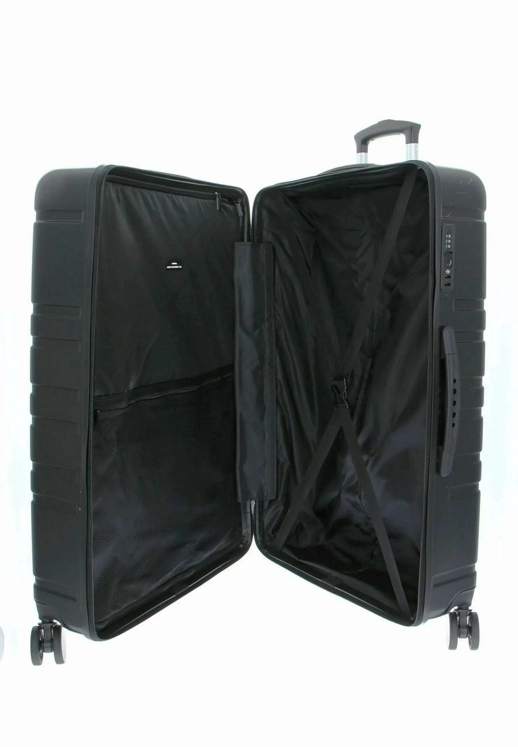 Mario Valentino VV6Q701BXK1 Black Hard Shell Wheeled Suitcases