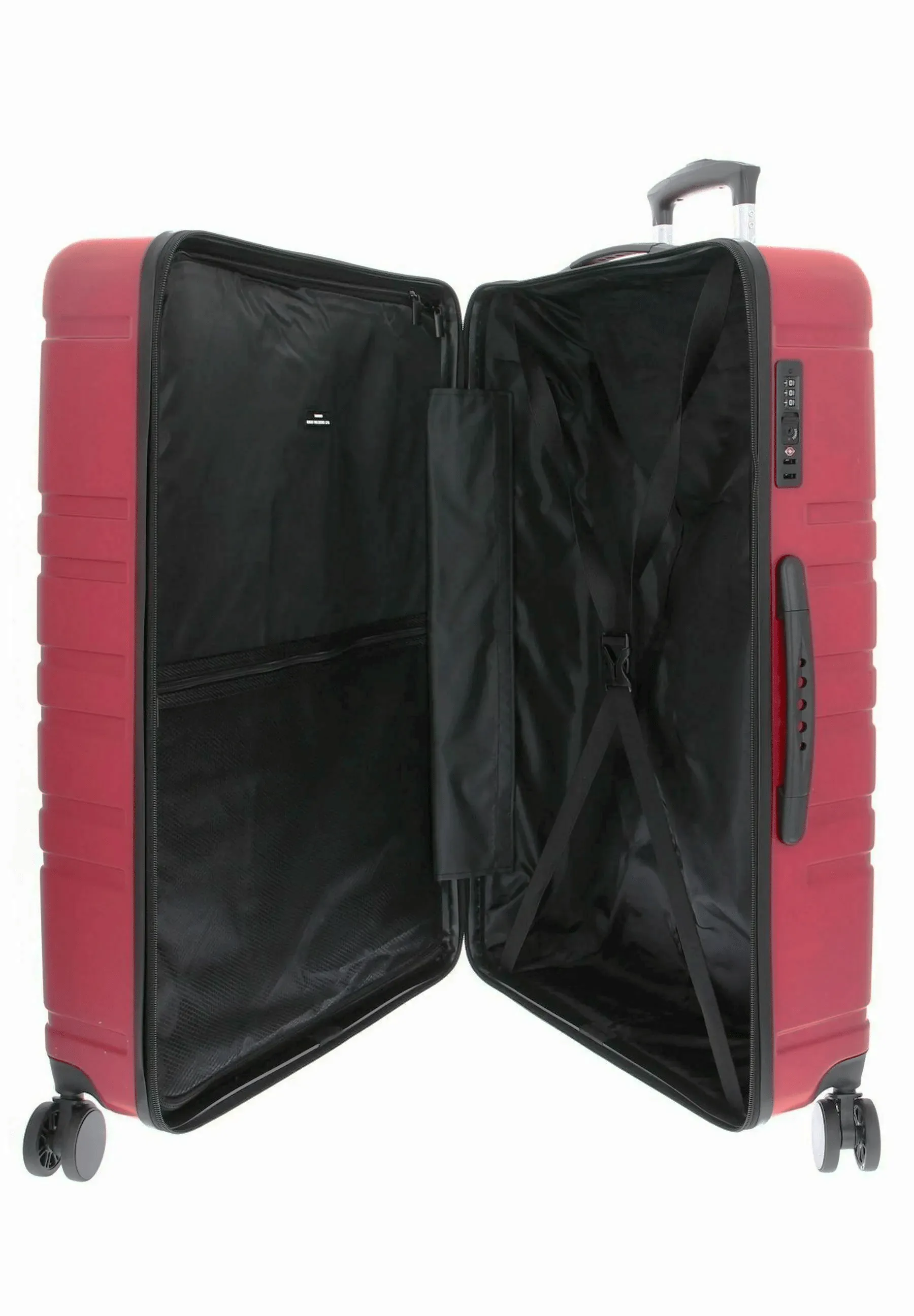 Mario Valentino VV6Q701BXK1 Red Hard Shell Wheeled Suitcases