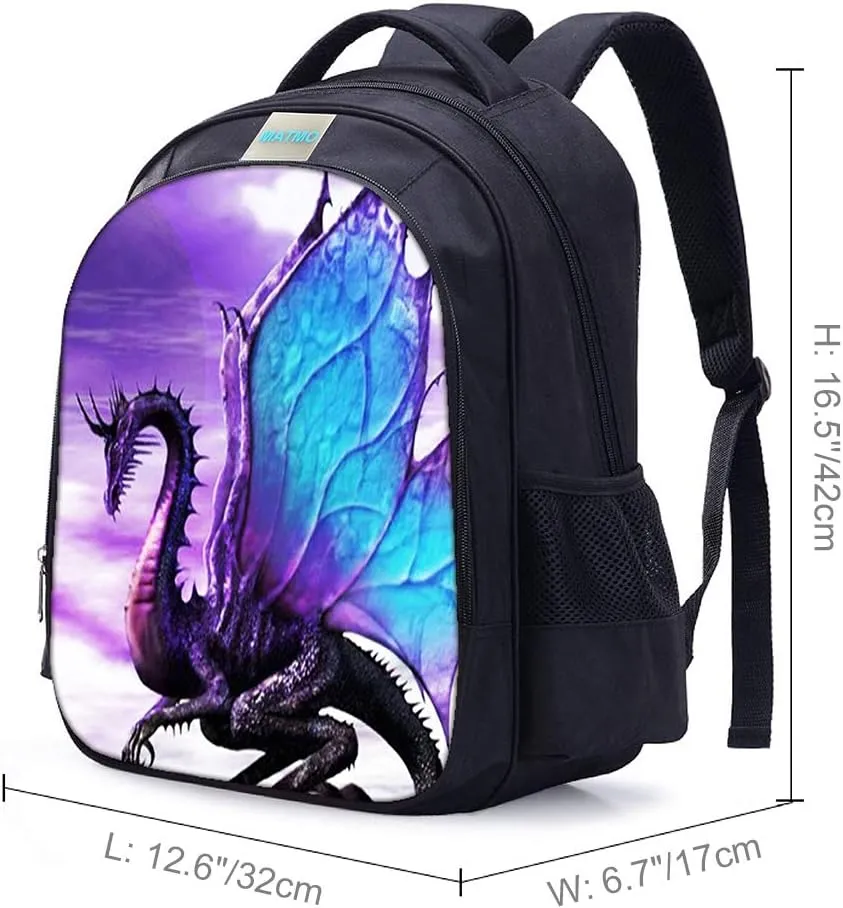 MATMO Dinosaur Backpack Dinosaur Backpacks for Boys School Backpack Kids Bookbag (Dragon Backpack 27)