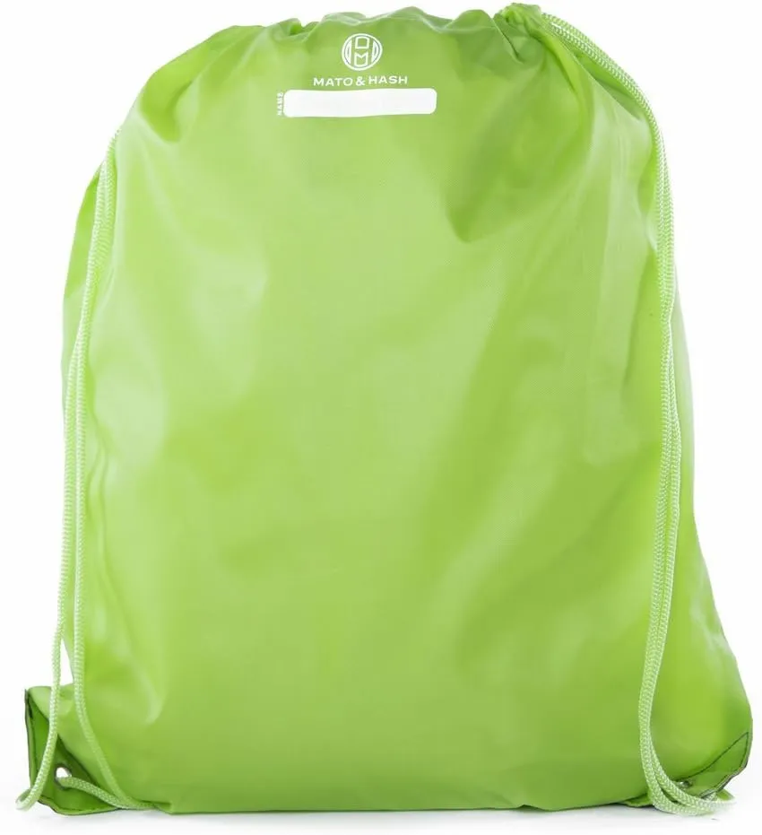Mato & Hash Camping Drawstring backpack for Birthday parties and Summer Camp
