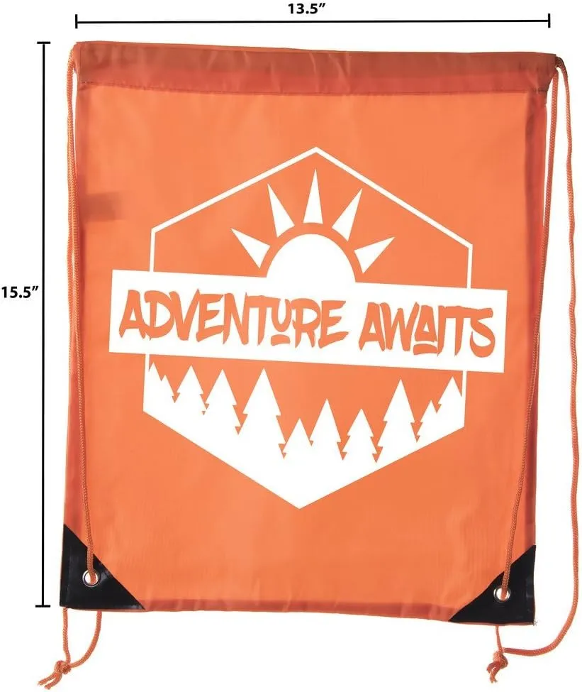 Mato & Hash Camping Drawstring backpack for Birthday parties and Summer Camp