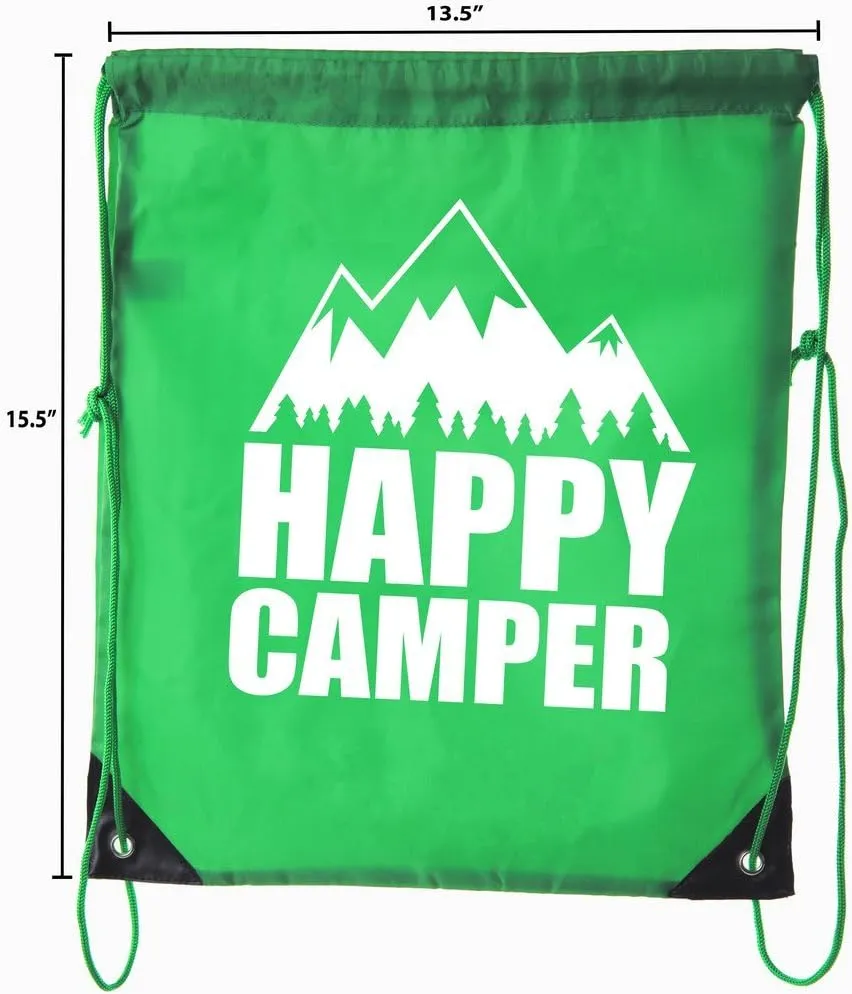 Mato & Hash Camping Drawstring backpack for Birthday parties and Summer Camp