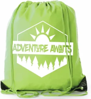 Mato & Hash Camping Drawstring backpack for Birthday parties and Summer Camp