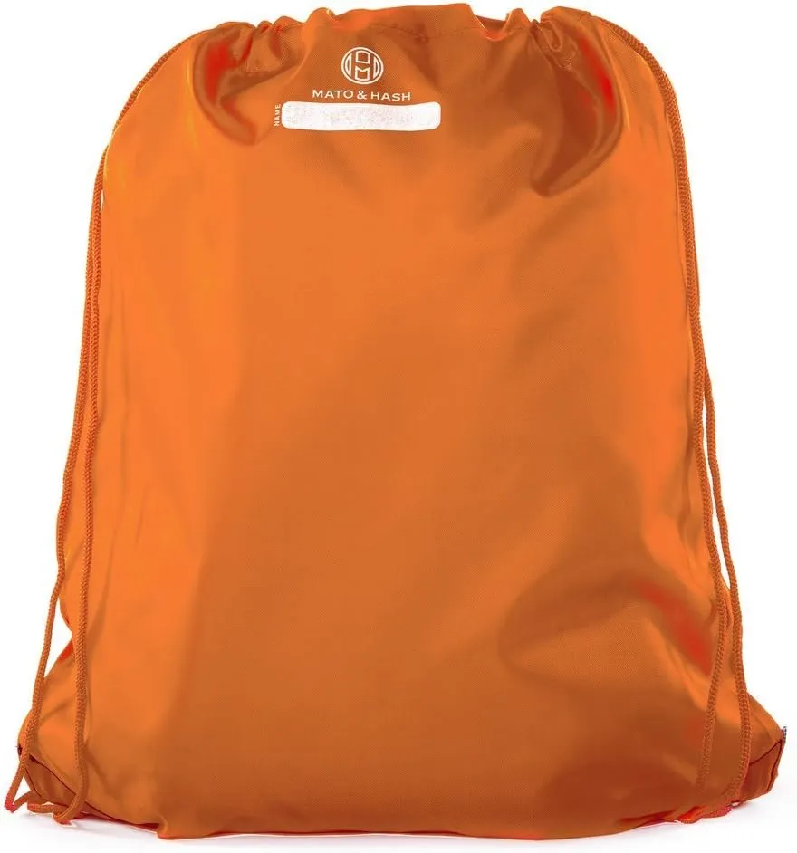Mato & Hash Camping Drawstring backpack for Birthday parties and Summer Camp