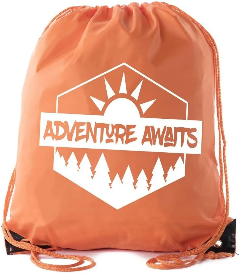 Mato & Hash Camping Drawstring backpack for Birthday parties and Summer Camp