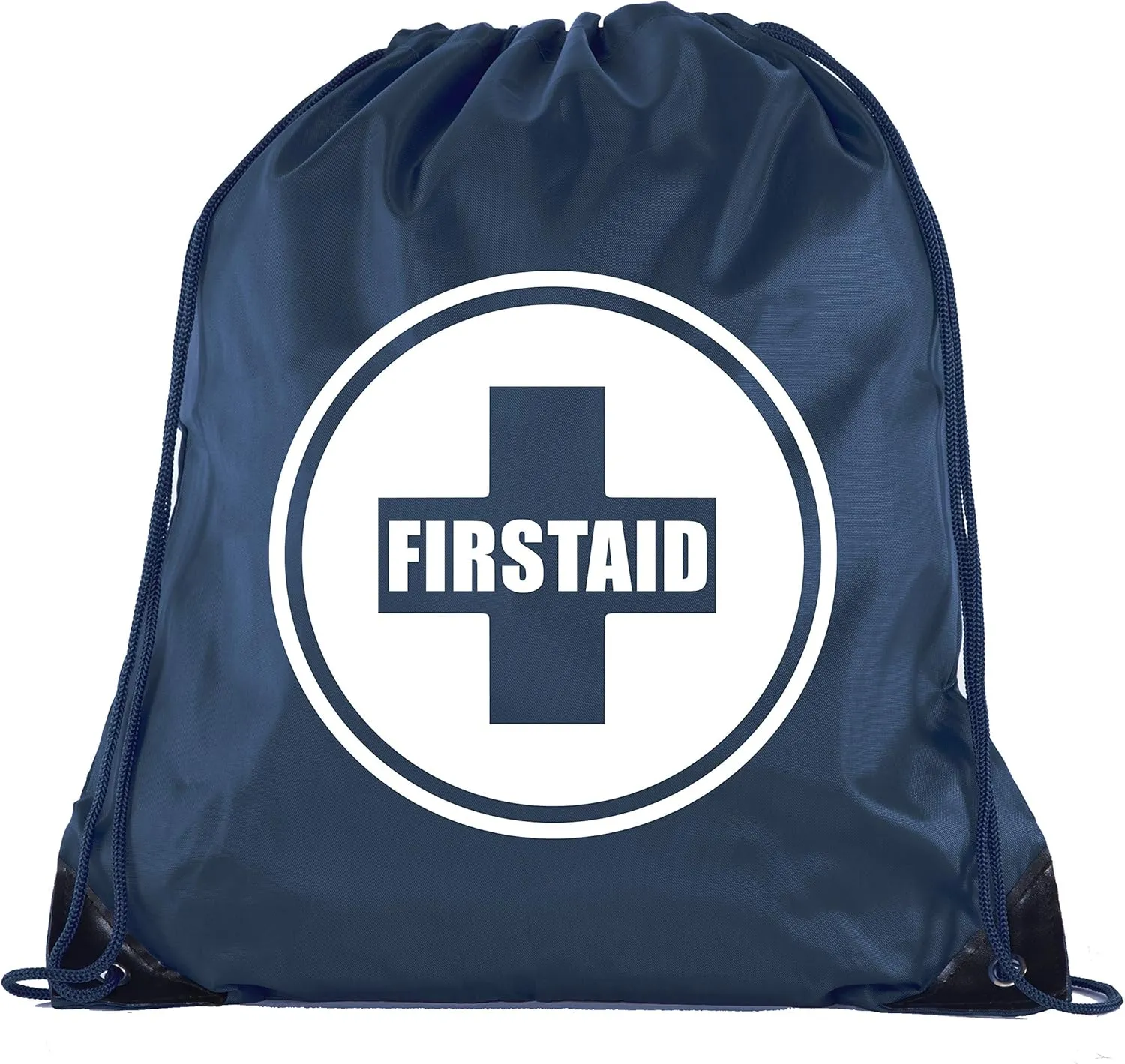 Mato & Hash First Aid Backpack Drawstring Medical Bag for Emergencies or Epi Pen & Medicine - 10PK Navy CA2500FirstAid S1