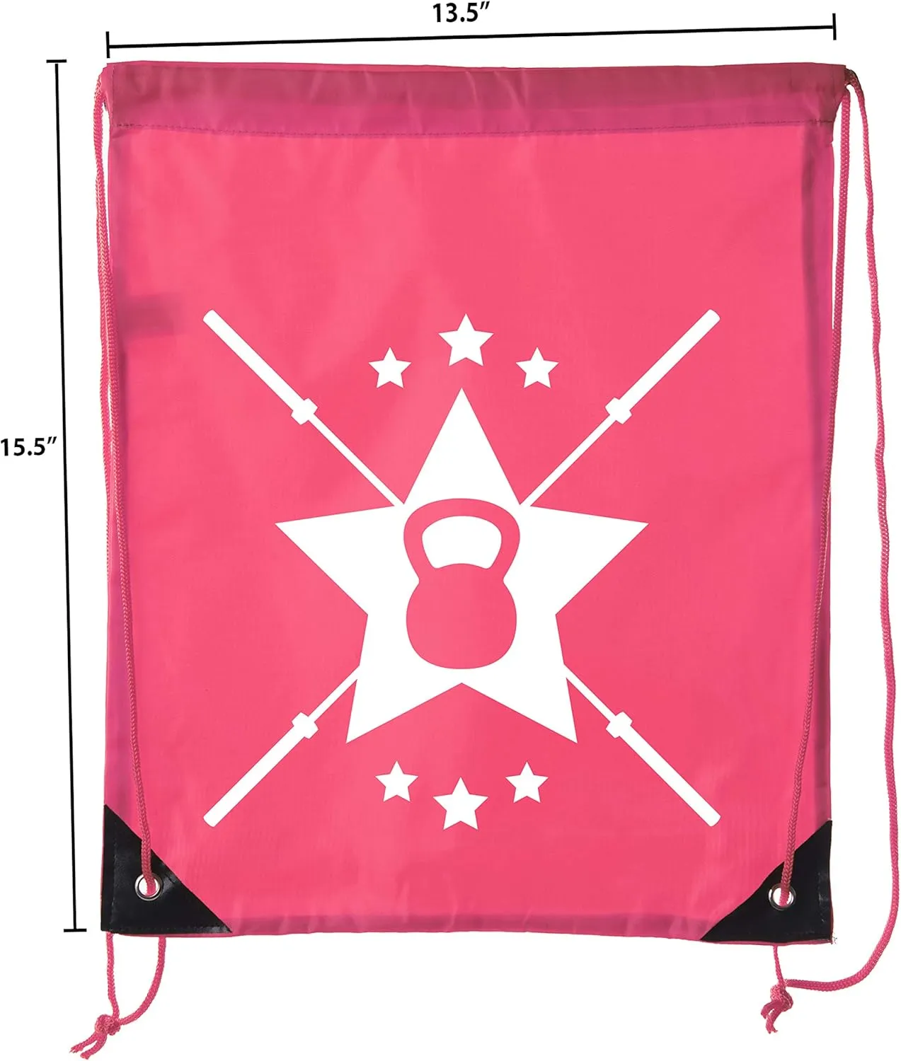 Mato & Hash Power Lifting Backpacks, Extreme Fitness Drawstring Bags Weightlifting Gym Bags - Emblem