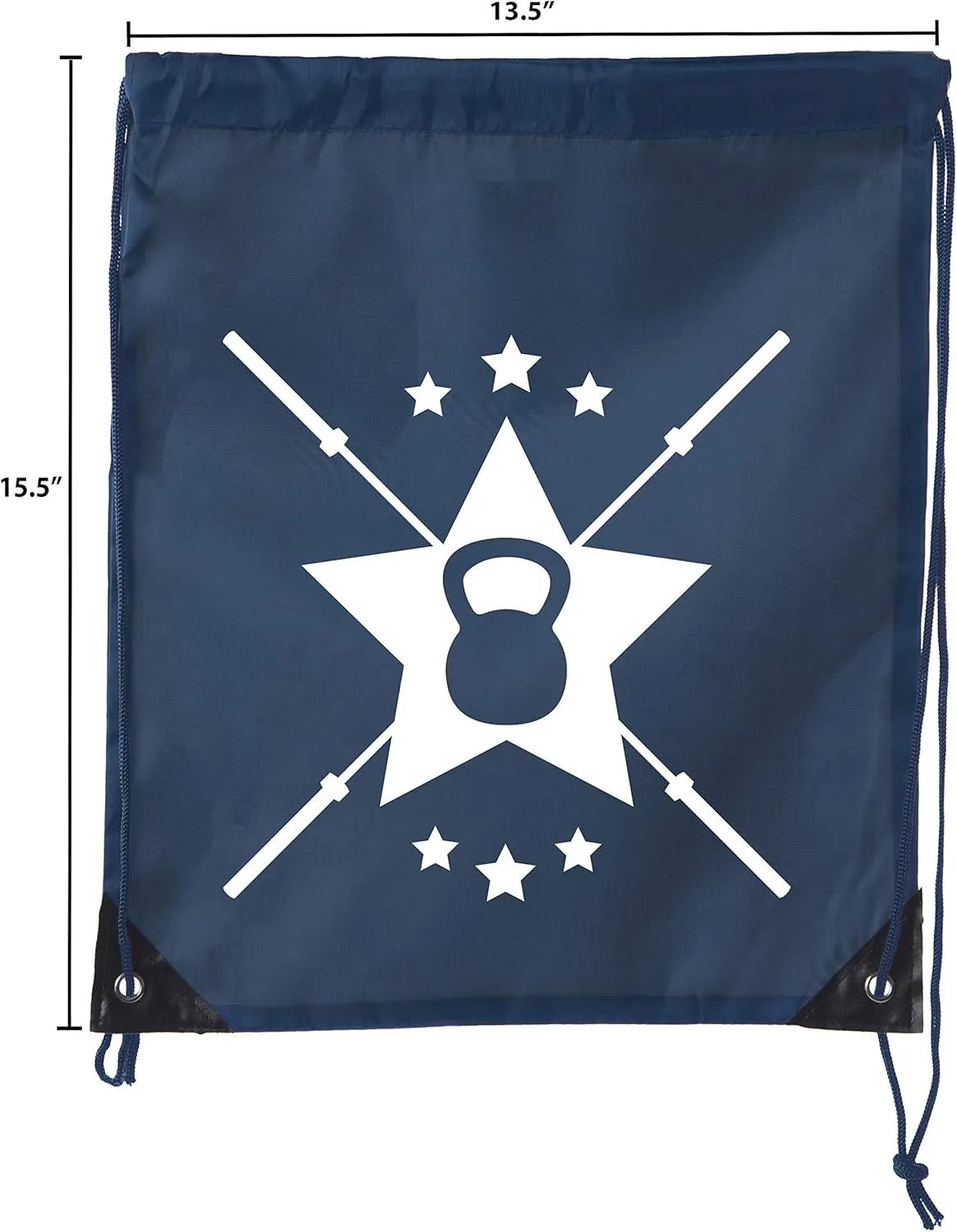 Mato & Hash Power Lifting Backpacks, Extreme Fitness Drawstring Bags Weightlifting Gym Bags - Emblem