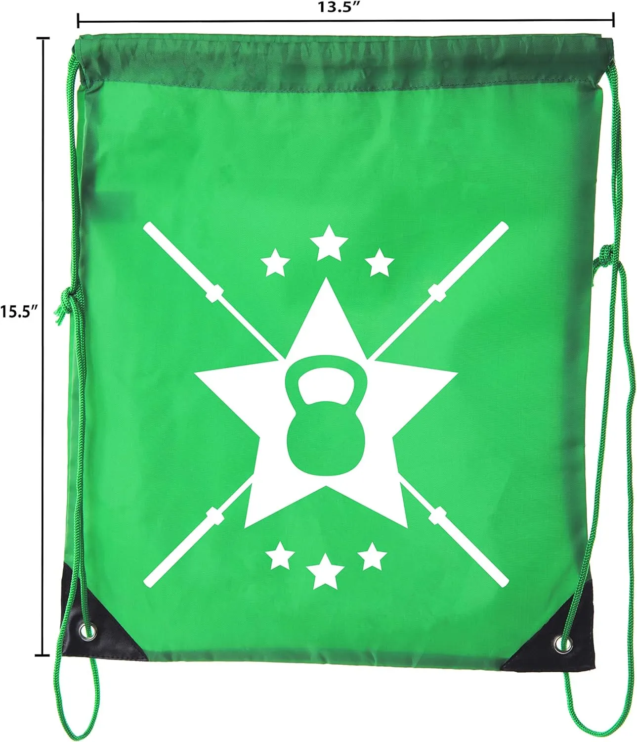 Mato & Hash Power Lifting Backpacks, Extreme Fitness Drawstring Bags Weightlifting Gym Bags - Emblem
