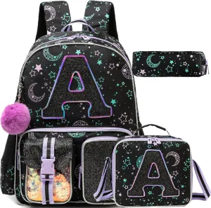 Meetbelify Backpack for Girls Backpacks for Elementary Preschool Students Kids School Cute Backpack with Lunch Box