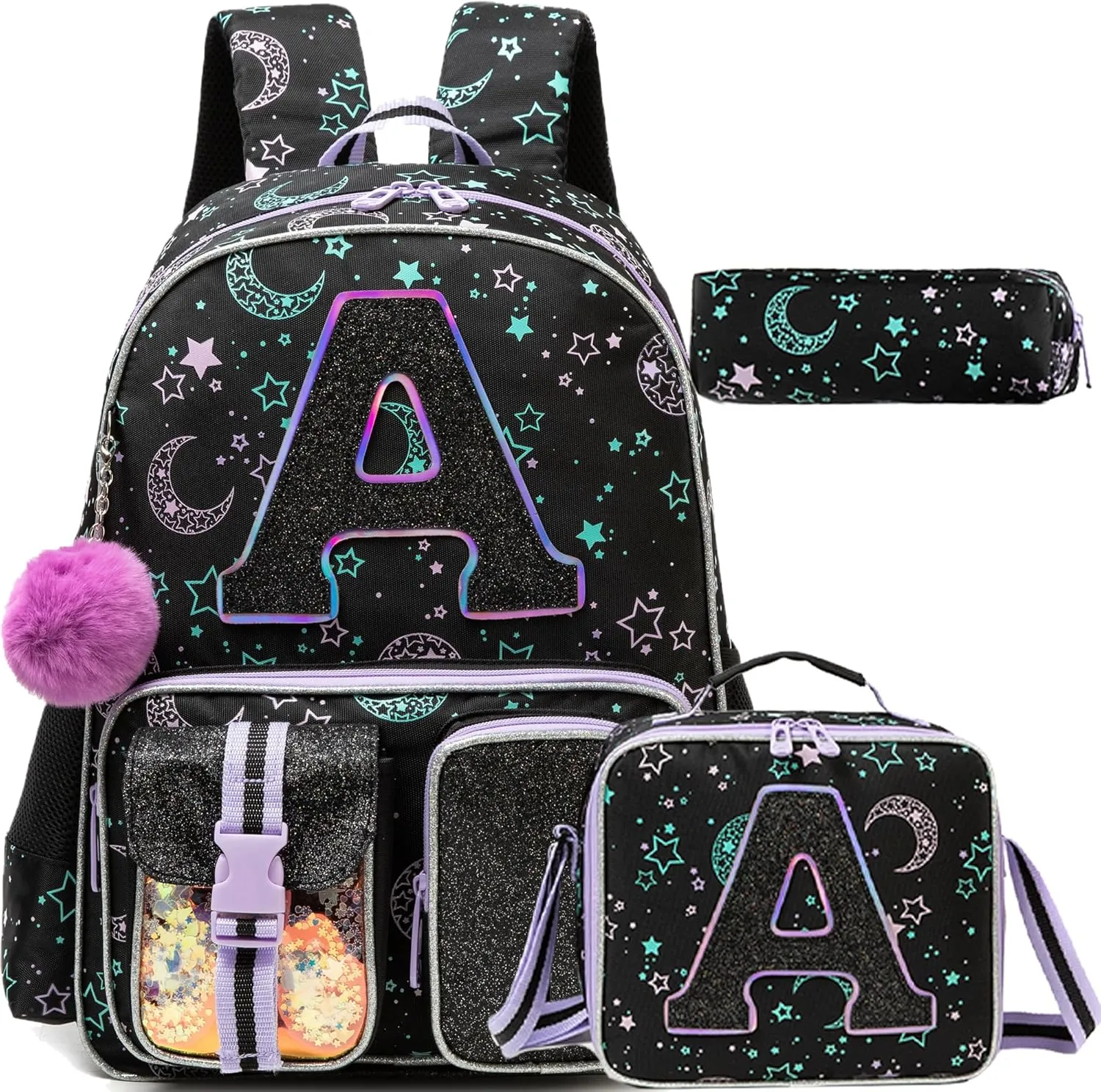 Meetbelify Backpack for Girls Backpacks for Elementary Preschool Students Kids School Cute Backpack with Lunch Box