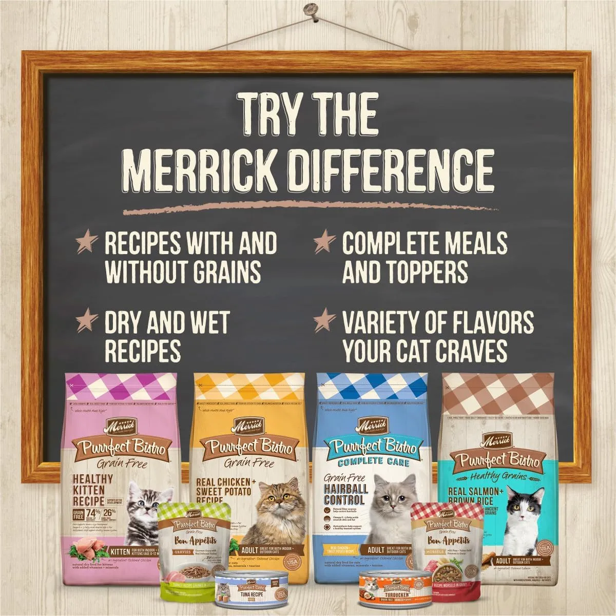 Merrick Purrfect Bistro Grain Free Premium Soft Canned Pate Chicken Wet Cat Food, Kitten Dinner Recipe - (Pack of 24) 3 oz. Cans