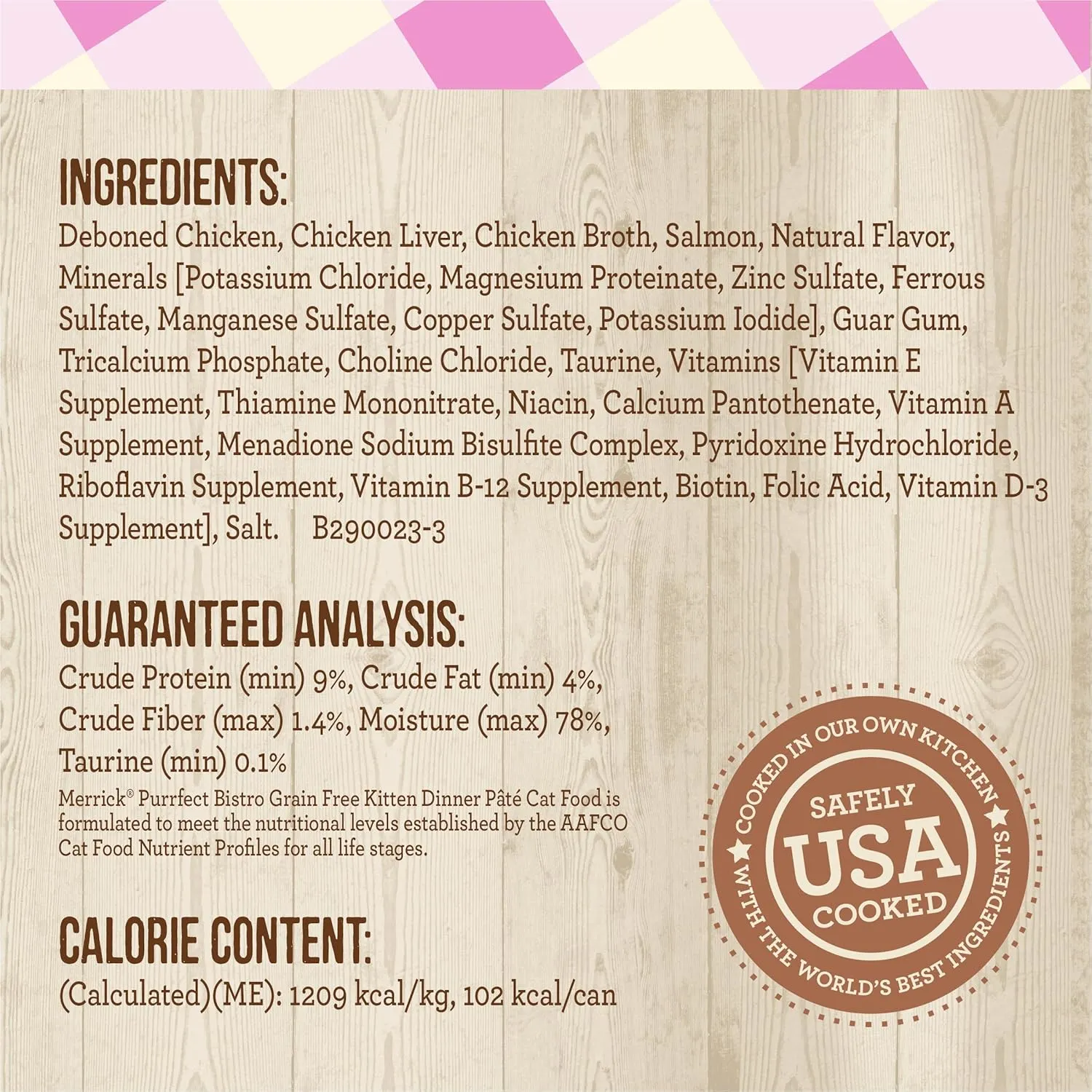 Merrick Purrfect Bistro Grain Free Premium Soft Canned Pate Chicken Wet Cat Food, Kitten Dinner Recipe - (Pack of 24) 3 oz. Cans