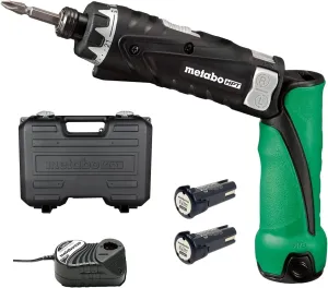 Metabo HPT Cordless Screwdriver Set, 3.6V, Precision Screwdriver Set with Case, 2 Lithium-Ion Batteries, Charger and Bit, 21 Clutch, Electric Screwdriver with LED light, Torque Screwdriver, DB3DL2