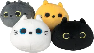 Mini Mochi Black Cat Plush: Soft Cute Cat, Plush Stuffed Animal Kawaii Cushion – Great Gift for Home Decor, Birthdays, Valentine's Day, Accessories (KeyChain)
