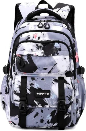 MITOWERMI Kids Backpack Bookbag for Boys School Bags Multi-pocket Teen Girls Backpack for School Elementary Students Schoolbags Casual Knapsack (Black)