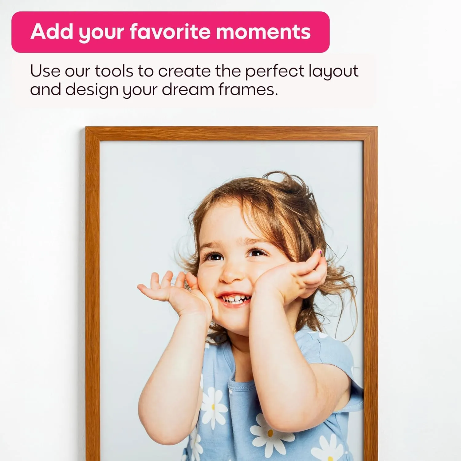 Mixtiles Official Custom Photo Tiles - Personalized Printed Photos - Magnetic Wall Frames - Adhesive Sticker, No Nails - Various Sizes and Frames - 8x8-tiles-Tile - Black Frame