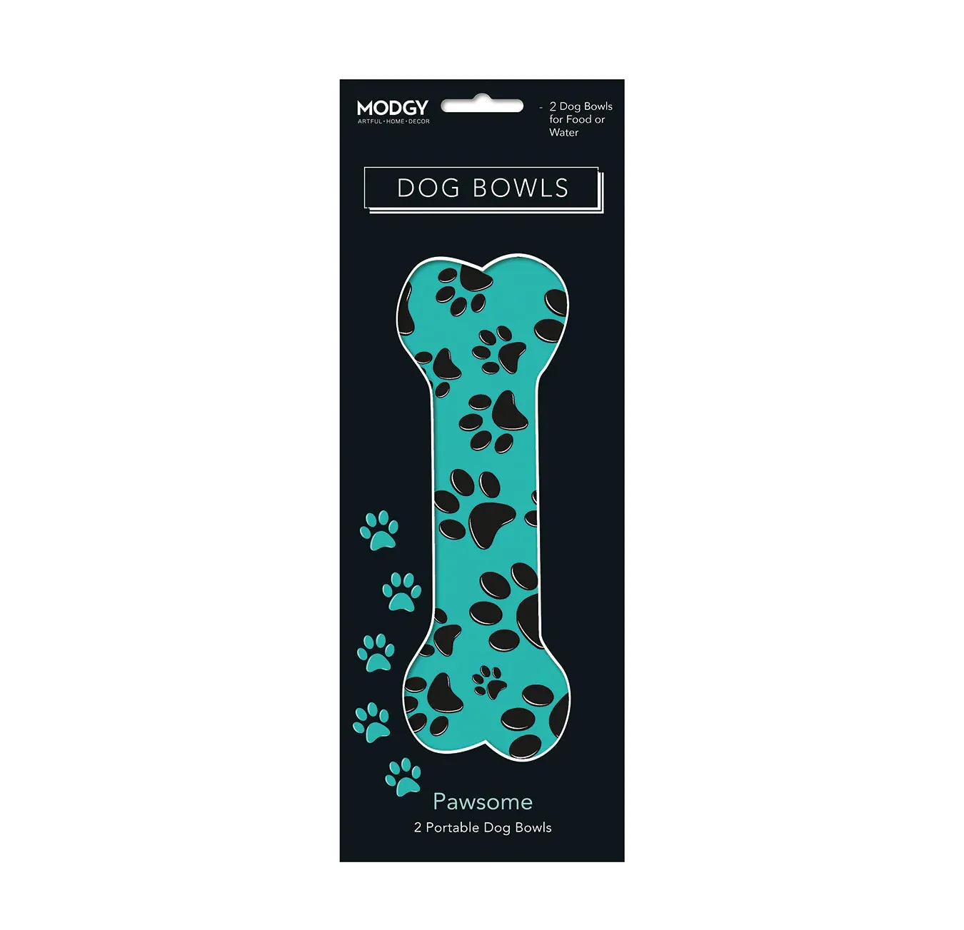 Modgy Pawsome Set of 2 Dog Bowls