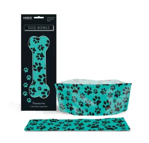 Modgy Pawsome Set of 2 Dog Bowls