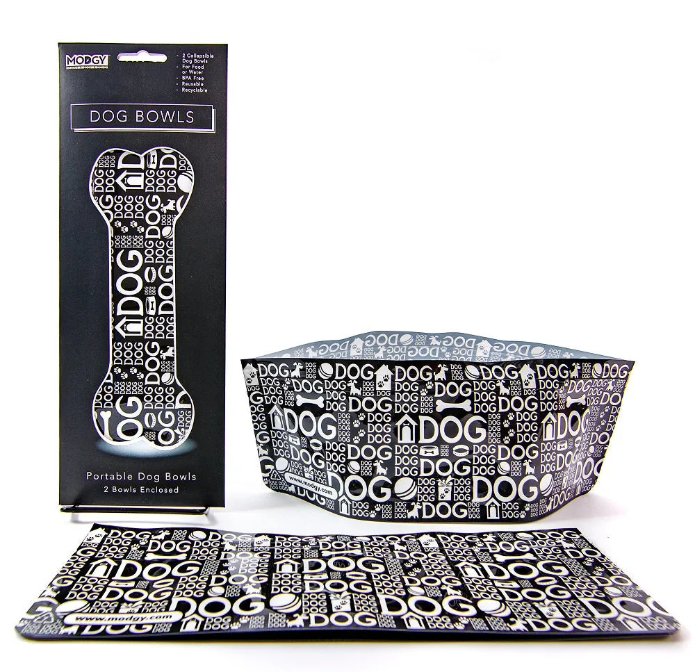 Modgy Portable Dog Bowl ~ Doggy Dog