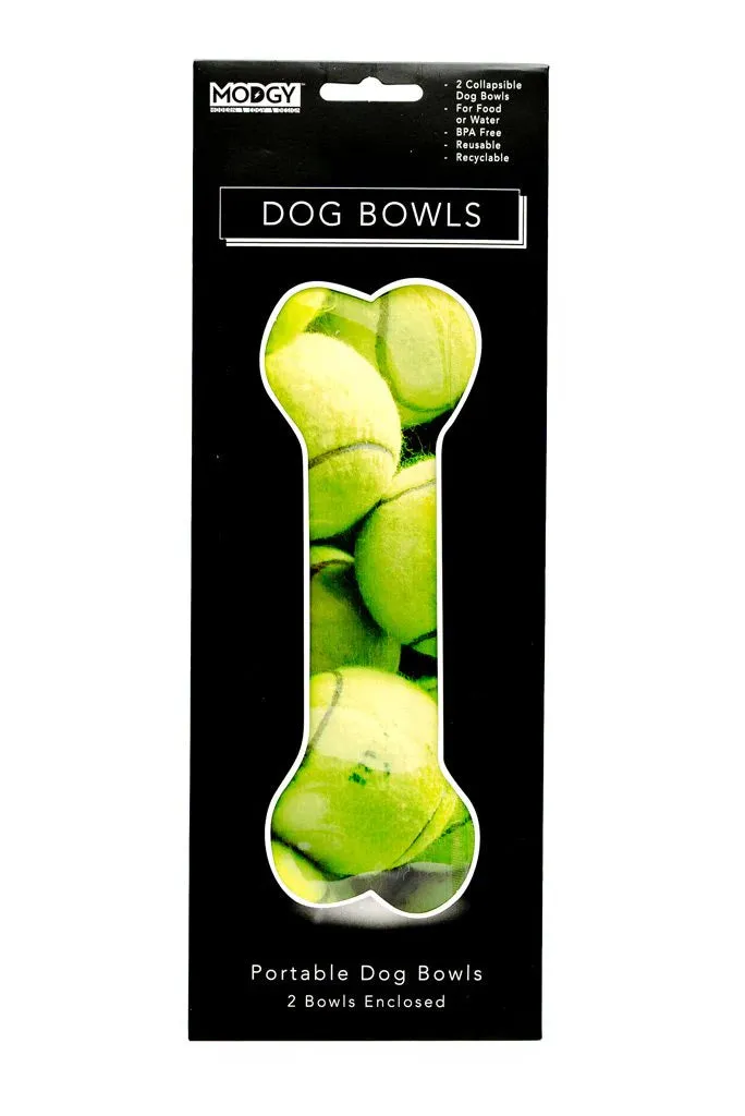 Modgy T-Balz Set of 2 Dog Bowls