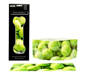 Modgy T-Balz Set of 2 Dog Bowls