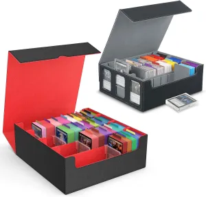 MoKo Modern 3000  MTG Deck Box with 24 Colorful Dividers & 4 Card Supporters, 2500  MTG Deck Box with 24 Colorful Dividers & 3 Card Supporters