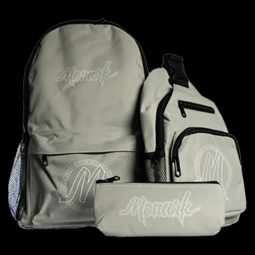 Monark Backpack, Sling bag and padded pipe pouch Set