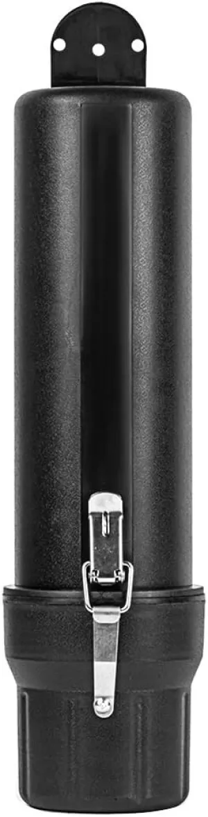 MOTO4U Motorcycle Off-Road Universal Tool Tube Waterproof Storage Canister Tool Repair Box Document Holder Black with Anti-theft lock Ring Small 80MM