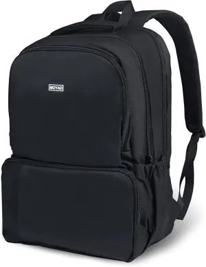 Moyad Travel Laptop Backpack Water-Repellent, Extra Large Business Computer Backpacks Daypack Airline Approved Work Bag Fit 17 Inch Laptops/Tablet for Men Women, Black