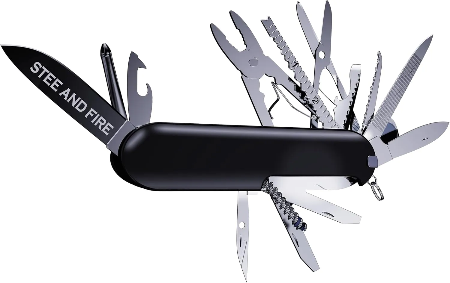 Multi-Tool, 29-in-1 Pocket Knife, Black,Ideal Gift for Teenagers.