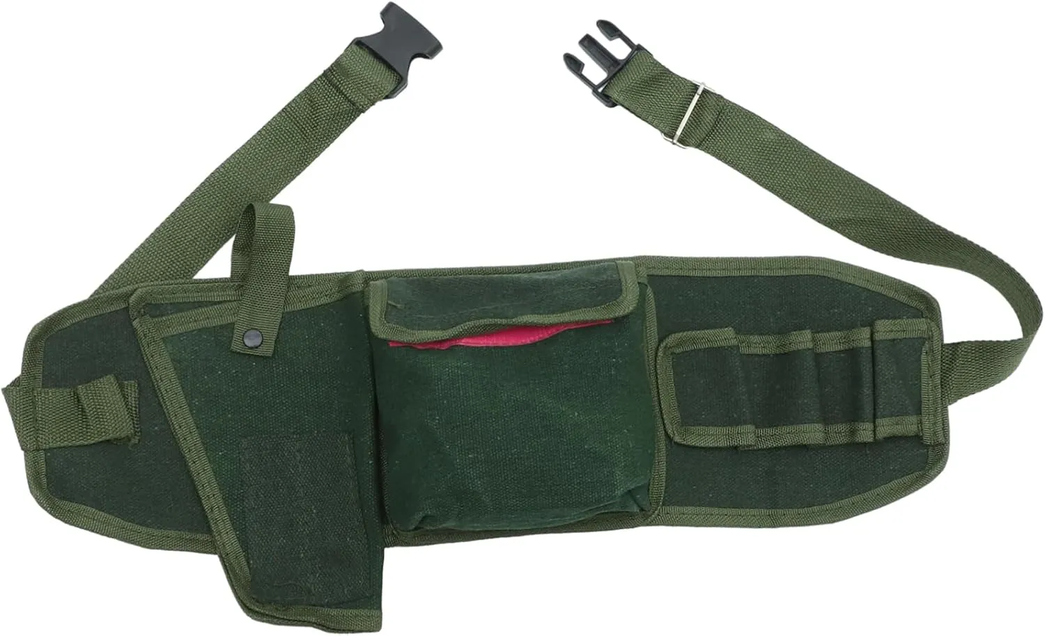 Multifunctional Tool Carrying Bag Canvas Tool Waist Pouch for Mechanics Technicians Home Improvement Random Style