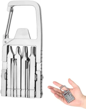 Multitool Jawbreaker Mini Multitool Self - 10 in 1 Jawbreaker Mini tool,Defensejawbreaker Multi Tool Jaw Breaker Mini Tool With Bottle Opener Phone Holder Screwdriver Carabiner For Outdoor