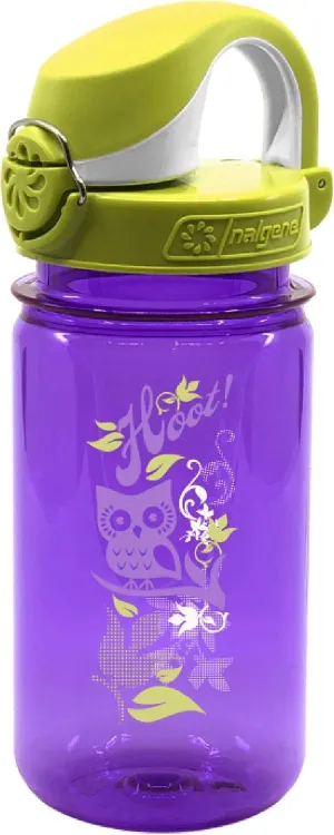 Nalgene Kids On The Fly Water Bottle, Leak Proof, Durable, BPA and BPS Free, Carabiner Friendly, Reusable and Sustainable, 12 Ounces