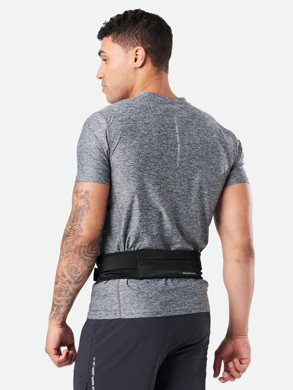 Nathan | Adjustable Fit Zipster 2.0 Storage Belt | Unisex | Black