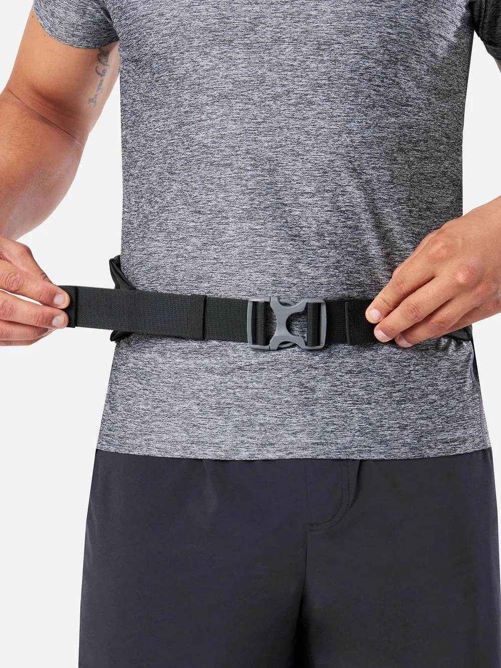 Nathan | Adjustable Fit Zipster 2.0 Storage Belt | Unisex | Black