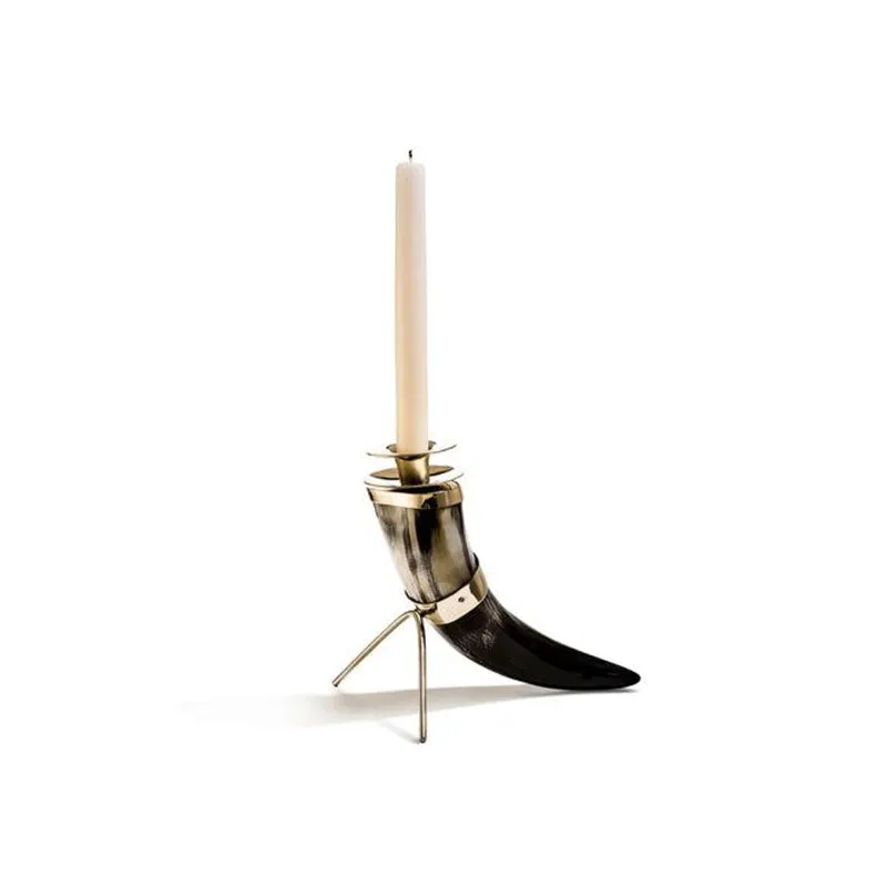 Natural Horn Candle Holder