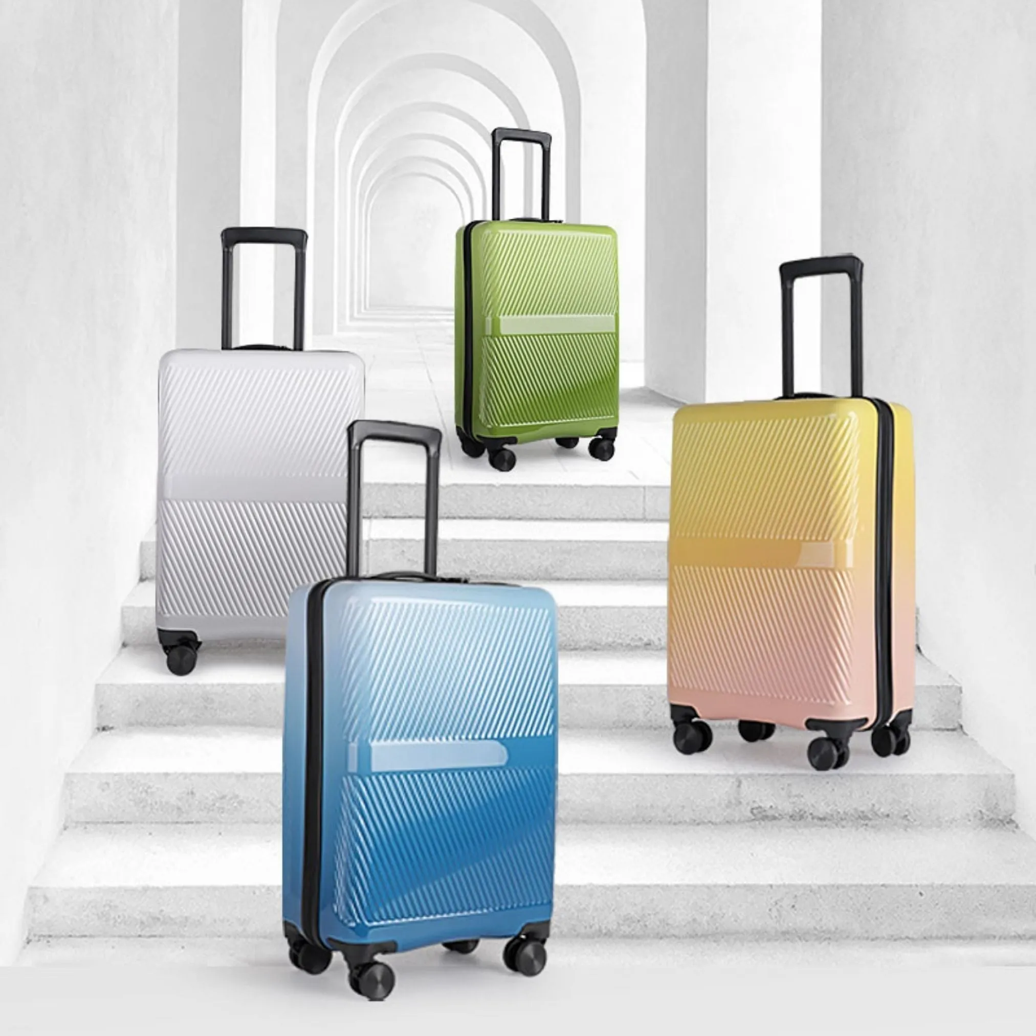 Nature Gradient Lightweight Suitcase - Full Set