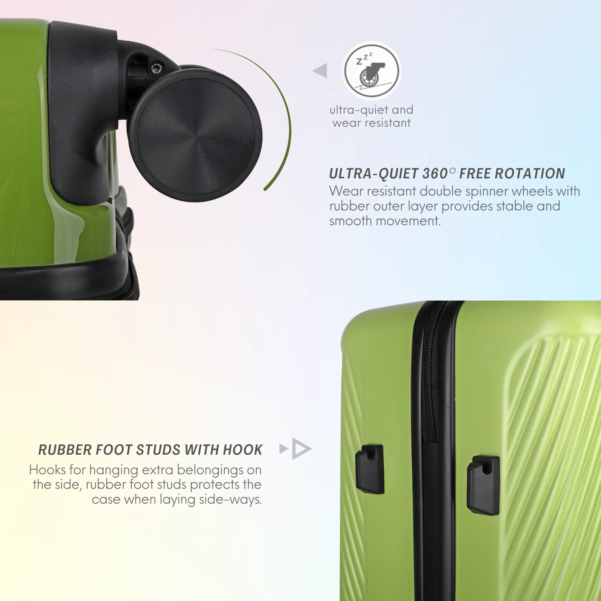 Nature Gradient Lightweight Suitcase - Full Set