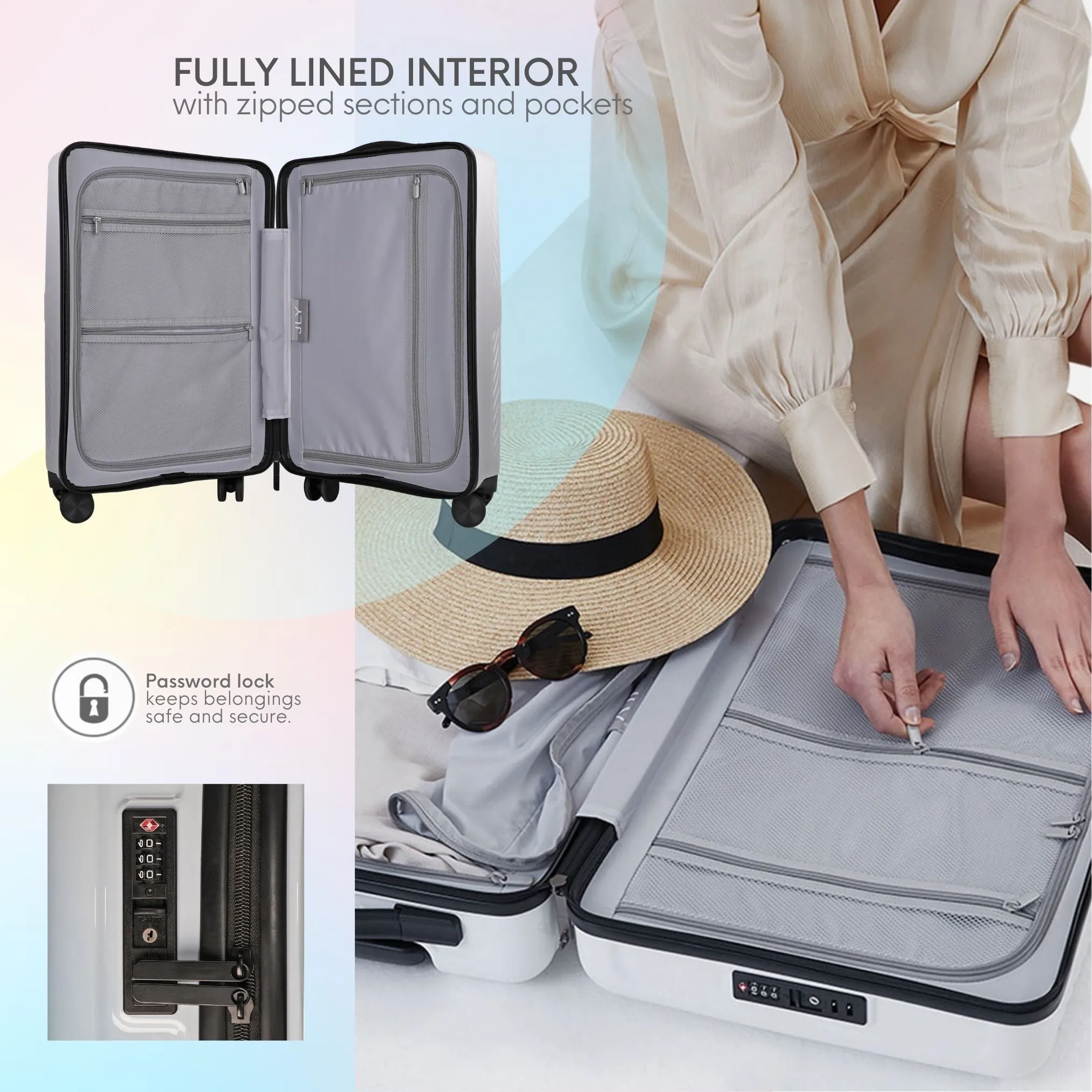 Nature Gradient Lightweight Suitcase - Full Set