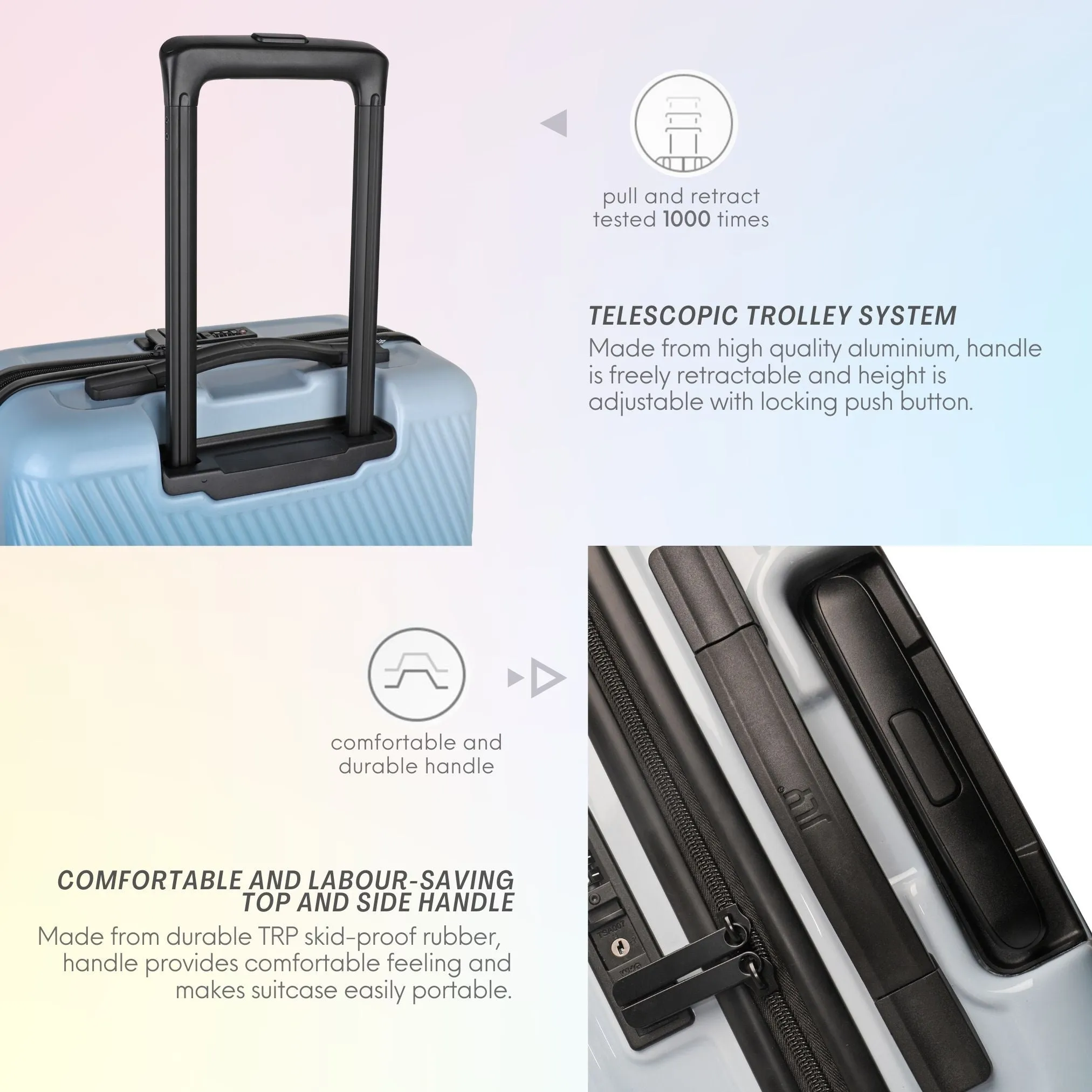 Nature Gradient Lightweight Suitcase - Full Set