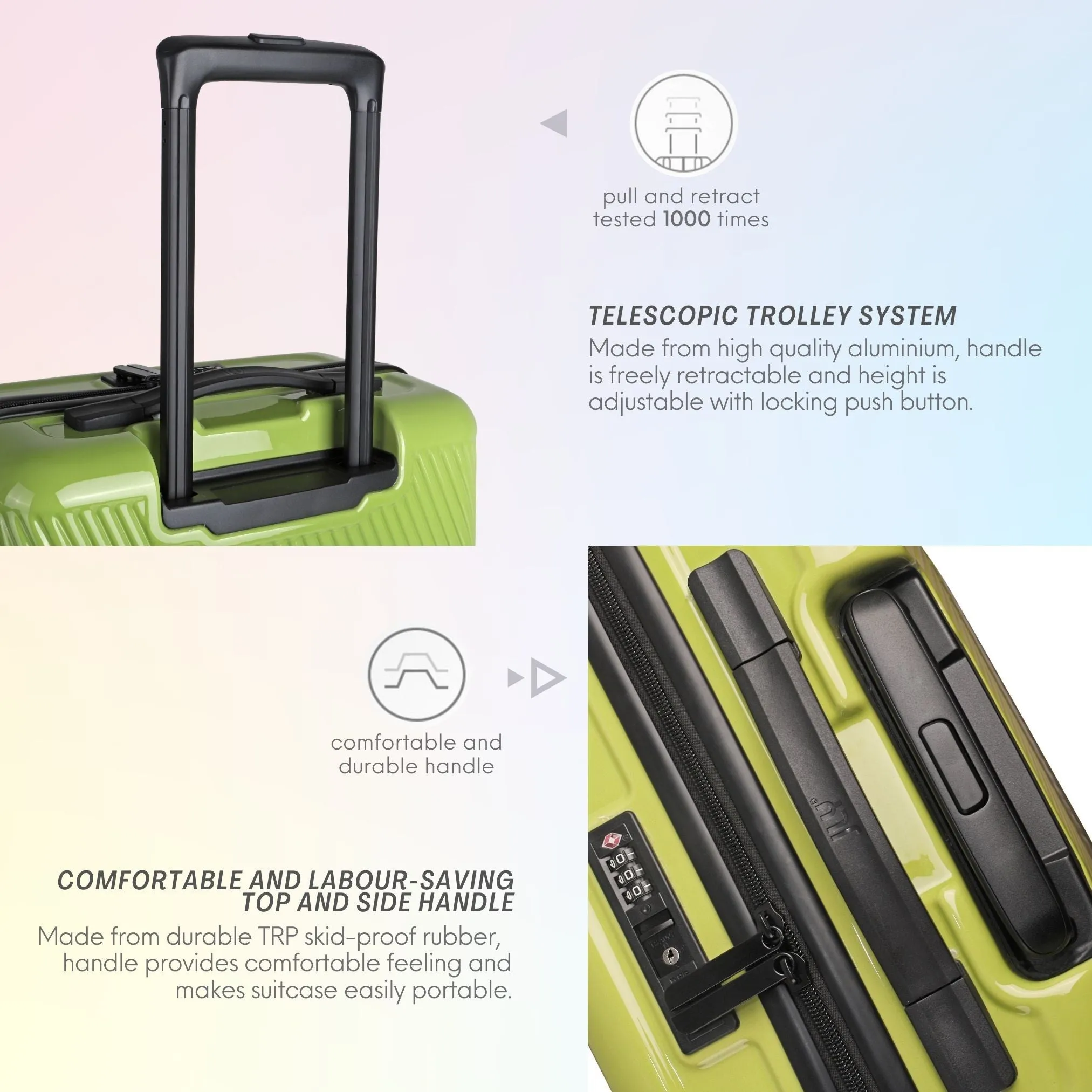 Nature Gradient Lightweight Suitcase - Full Set